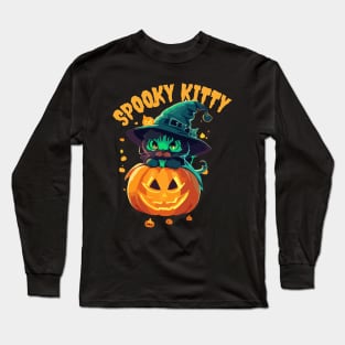 Spooky Kitty Cat Long Sleeve T-Shirt